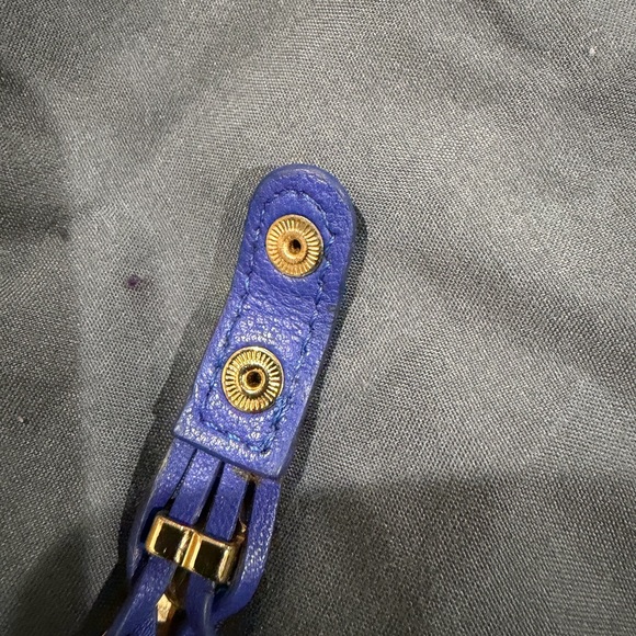 Blue Braided Flower Bracelet with Multicolor Stones - Picture 7 of 9